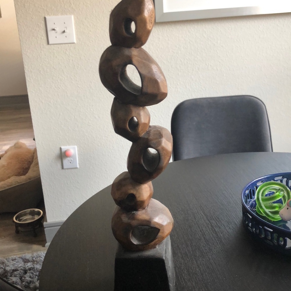 Decorative wood sculpture